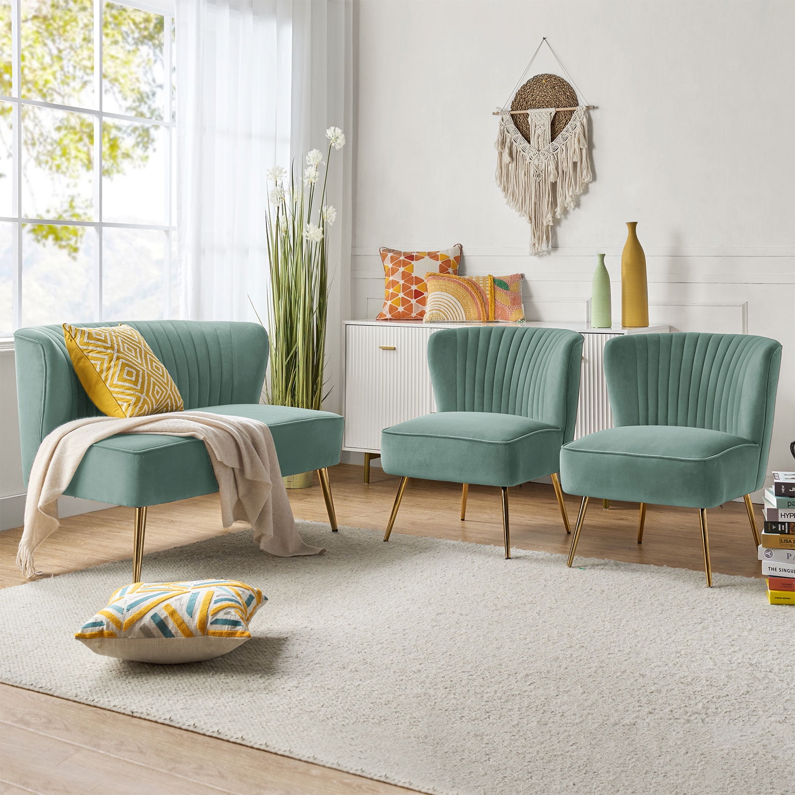 Loveseat and two chairs new arrivals
