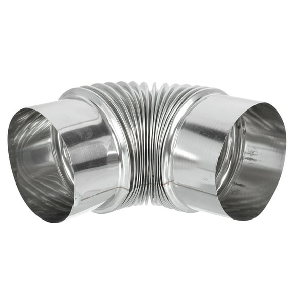 Home Vent Hose Kitchen Flexible Pipe Stainless Steel Elbow Dryer Chimney Flue Exhaust Battery