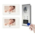 thumbnail image 1 of Anjielosmart Home Video Intercom, Wireless Audio Intercom Master Station, 2-Pack, White, 1 of 7