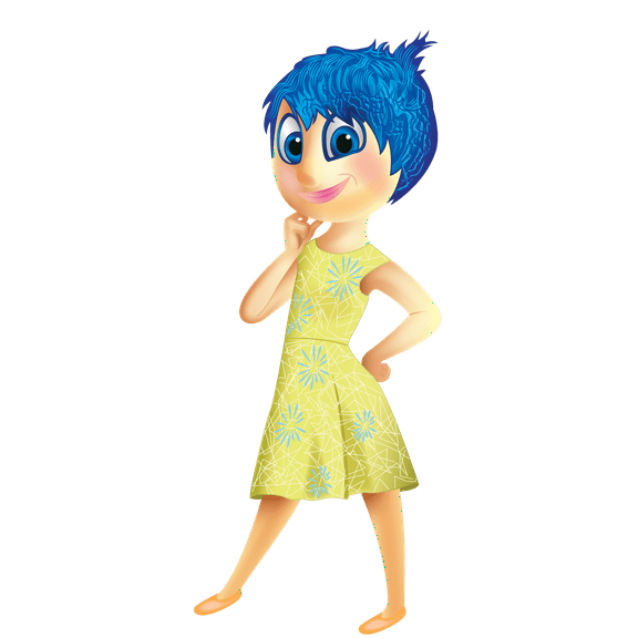 Home Wall Art Inside Out Computer Animated Film Decor Design Adhesive Wall Decal - 19" x 30" Vinyl Children's Bedroom Living Room Riley's Yellow Emotion Joy Removable Decoration Sticker