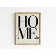 thumbnail image 1 of Home Wall Art Poster: Minimalist Black And White Typography, Unframed Canvas Size 24x36, 1 of 4
