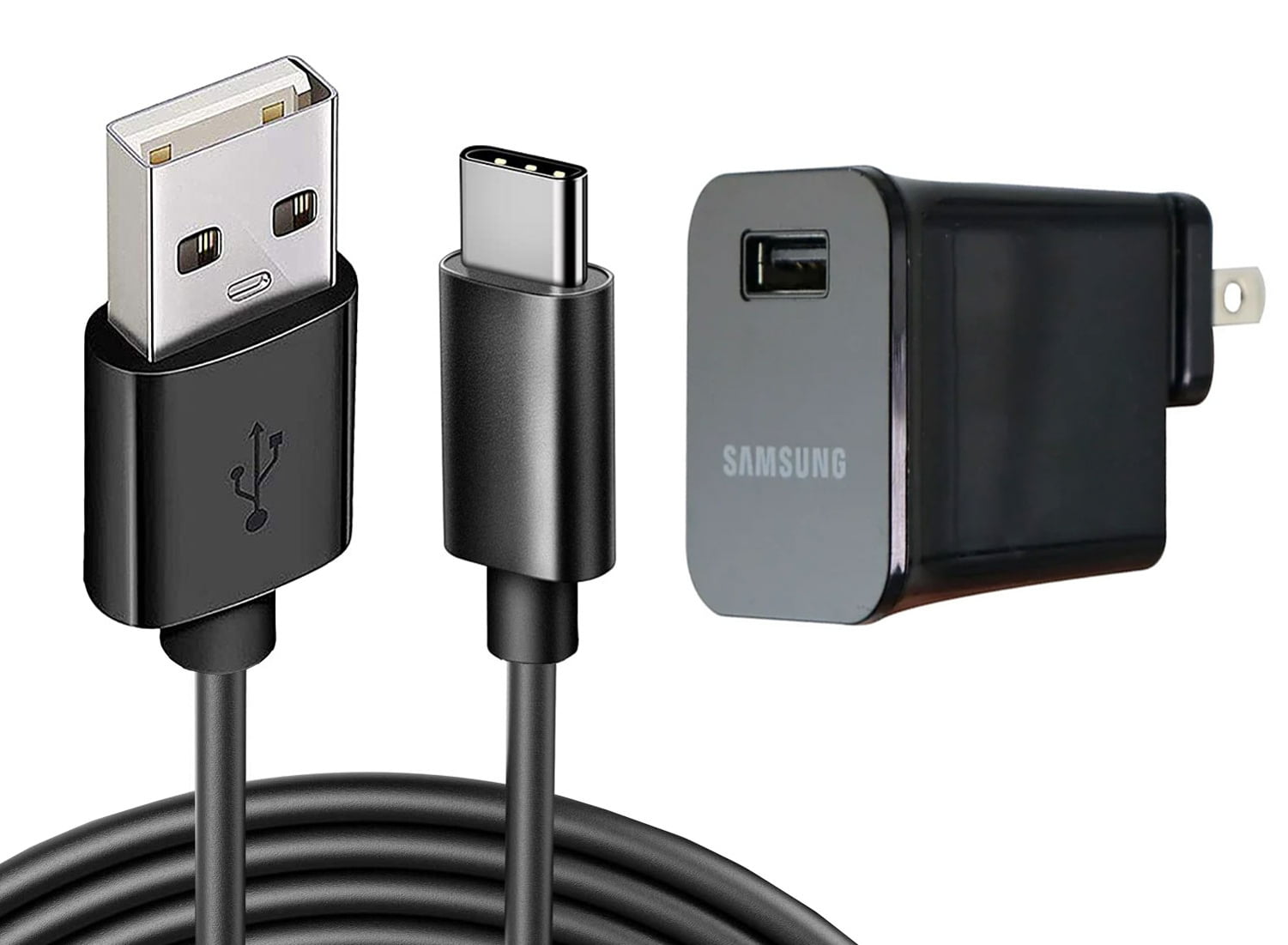 6ft Long USB-C Cable Home Wall Charger for Samsung Galaxy S24 Ultra/Plus - Power Adapter USB-C Wire Charging Cord AC Plug