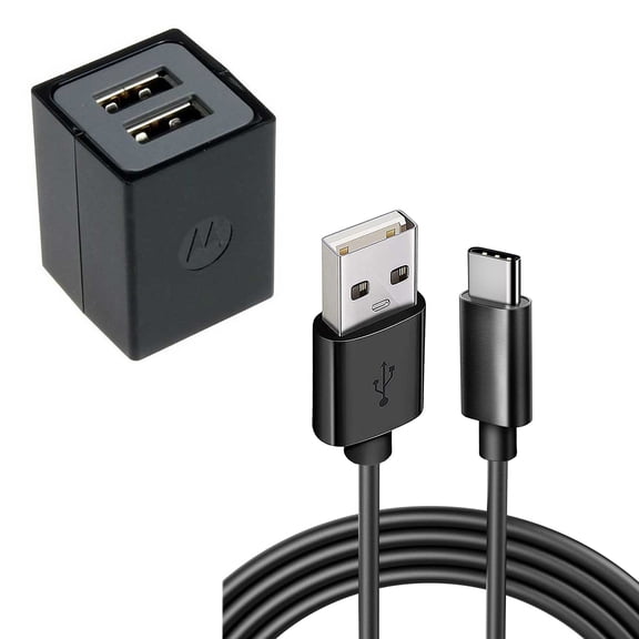 Home Wall Charger for Samsung Galaxy Tab A9/Tab A9 Plus - 6ft Long USB-C Cable 2-Port  Power Adapter Wire Charging Cord AC Plug