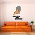 thumbnail image 1 of Home Wall Decal - Perspective is Everything - Cute Quote Design Cute Cat with Lion Shadow Perspective - Proudly Hand Made Decal - Size: 7 In(W) x 10 In(H), 1 of 5