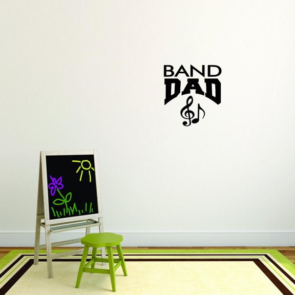 Home Wall Decals Band Dad Father Bedroom Stickers DIY Removable Originality Stickers - Size: 22 In x 22 In