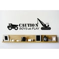 thumbnail image 1 of Home Wall Decals Caution At Construction Dump Truck Stylish Bedroom Stickers DIY Removable Originality Stickers - Size: 19 In x 36 In, 1 of 3
