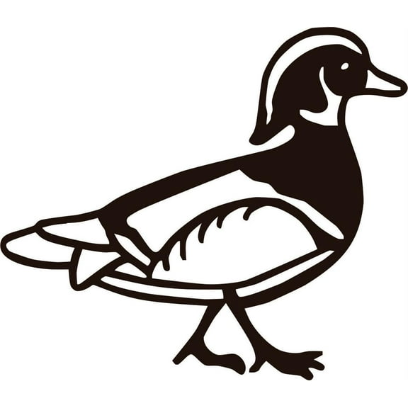 Home Wall Decals Duck Animal Bedroom Stickers DIY Removable Originality Stickers - Size: 11 In x 11 In