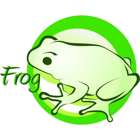 Home Wall Decals Frog Animal Bedroom Stickers DIY Removable Originality Stickers - Size: 10 In x 10 In