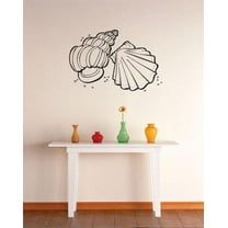 Home Wall Decals Sea Shells Ocean Bedroom Stickers DIY Removable Originality Stickers - Size: 12 In x 18 In