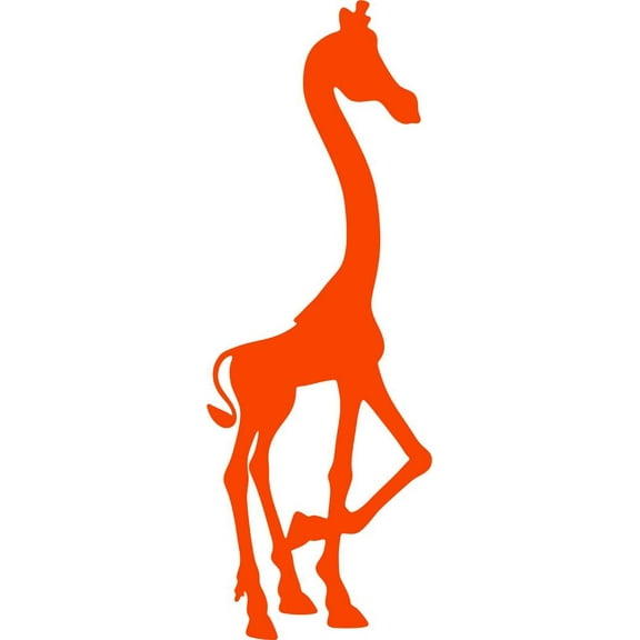 Home Wall Decals Standing Giraffe Animal Bedroom Stickers DIY Removable Originality Stickers - Size: 7 In x 22 In