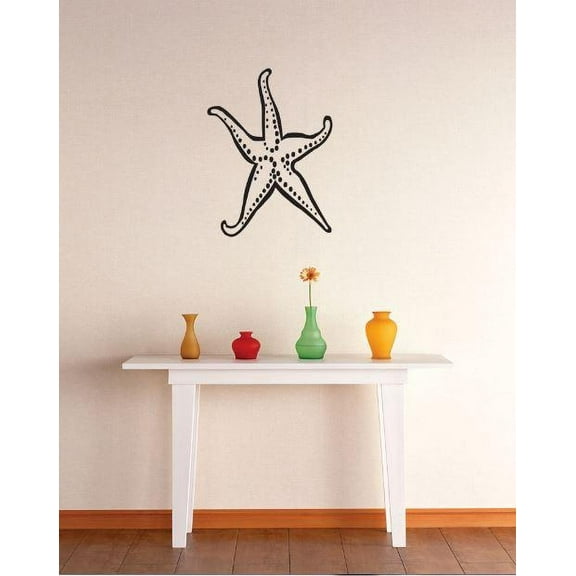 Home Wall Decals Starfish Sea Creature Bedroom Stickers DIY Removable Originality Stickers - Size: 12 In x 18 In