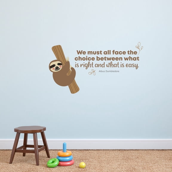 Home Wall Decals What Is Easy Sloth Bedroom Stickers DIY Removable Originality Stickers - Size: 20 In x 26 In