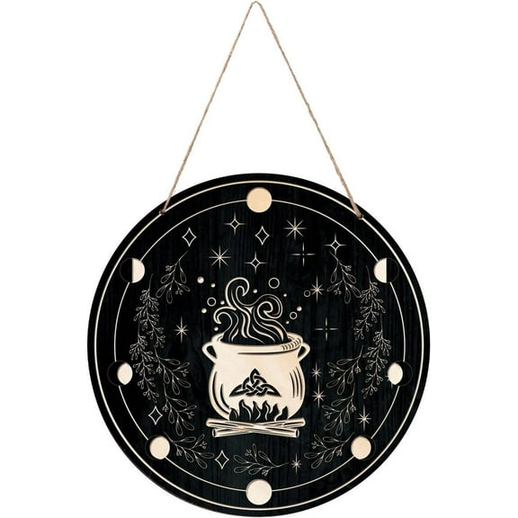Home Wall Decor Signs Magic Potion Wood Sign Black s Decorative Hanging Wooden Sign Kitchen Wall Art Welcome Sign Plaque Wall Sculpture for Christmas Decorations