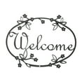 thumbnail image 1 of Home Wall Decorative Indoor Black Floral - Welcome Sign Medium, 1 of 4