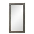 thumbnail image 1 of Home Wall Decorative Rectangular Mdf, Glass 16" Weathered Gray Mirror, 1 of 3