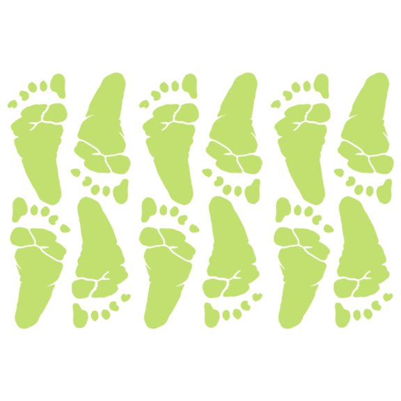 Home Wall Stickers - 1Set Halloween Luminous Wall Decor Stickers Removable Halloween Horrifying Footmark Diy Sticky Mural Stickers Decals - 1 Set of Halloween Acrylic Wall Decals