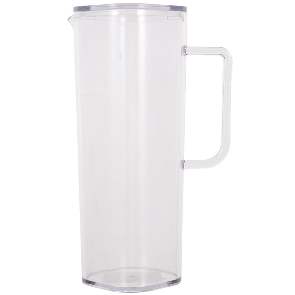 Raindrops Large Capacity Acrylic Water Pitcher with Ergonomic Handle for Family and Party Use Transparent 7.08 Inches