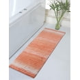 thumbnail image 1 of Home Weavers 100% Cotton Gradation Collection Bathroom Decore | Washable Rug | Bathroom Mat | Kitchen Rug | Bathroom Rug Set | Bath Mat Set | Bath Floor Mat Non Slip, 21"x54", Coral, 1 of 6