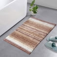 thumbnail image 1 of Home Weavers 100% Cotton Gradation Collection Bathroom Decore | Washable Rug | Bathroom Mat | Kitchen Rug | Bathroom Rug Set | Bath Mat Set | Bath Floor Mat Non Slip, 21"x34", Beige, 1 of 5