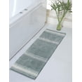 thumbnail image 1 of Home Weavers 100% Cotton Gradation Collection Bathroom Decore | Washable Rug | Bathroom Mat | Kitchen Rug | Bathroom Rug Set | Bath Mat Set | Bath Floor Mat Non Slip, 21"x54", Gray, 1 of 6
