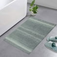 thumbnail image 1 of Home Weavers 100% Cotton Gradation Collection Bathroom Decore | Washable Rug | Bathroom Mat | Kitchen Rug | Bathroom Rug Set | Bath Mat Set | Bath Floor Mat Non Slip, 21"x34", Gray, 1 of 3