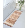 thumbnail image 1 of Home Weavers 100% Cotton Gradation Collection Bathroom Decore | Washable Rug | Bathroom Mat | Kitchen Carpet | Bathroom Rug Set | Bath Mat Set | Bath Floor Mat Non Slip, 21"x54", Beige, 1 of 6