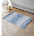 thumbnail image 1 of Home Weavers 100% Cotton Gradation Collection Bathroom Rug s | Bathroom Decore | Washable Rug | Bathroom Mat | Kitchen Rug | Bathroom Rug Set | Bath Mat Set | Bath Floor Mat Non Slip, 17"x24", Blue, 1 of 5