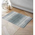 thumbnail image 1 of Home Weavers 100% Cotton Gradation Collection Bathroom Rug s | Bathroom Decore | Washable Rug | Bathroom Mat | Kitchen rug | Bathroom Rug Set | Bath Mat Set | Bath Floor Mat Non Slip, 17"x24", Gray, 1 of 1