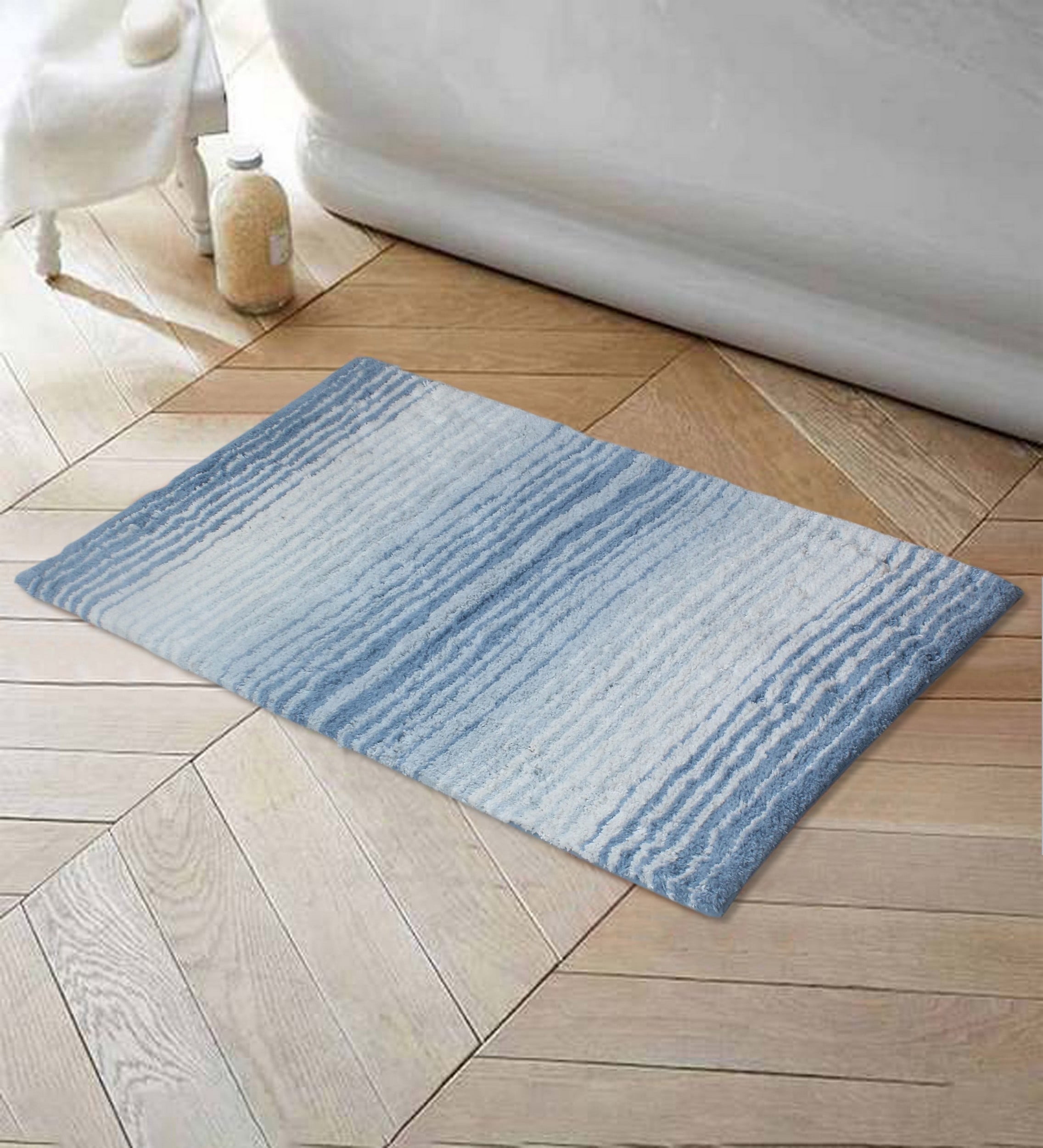 Home Weavers 100% Cotton Gradation Collection Bathroom Rug s | Bathroom Decore | Washable Rug ...