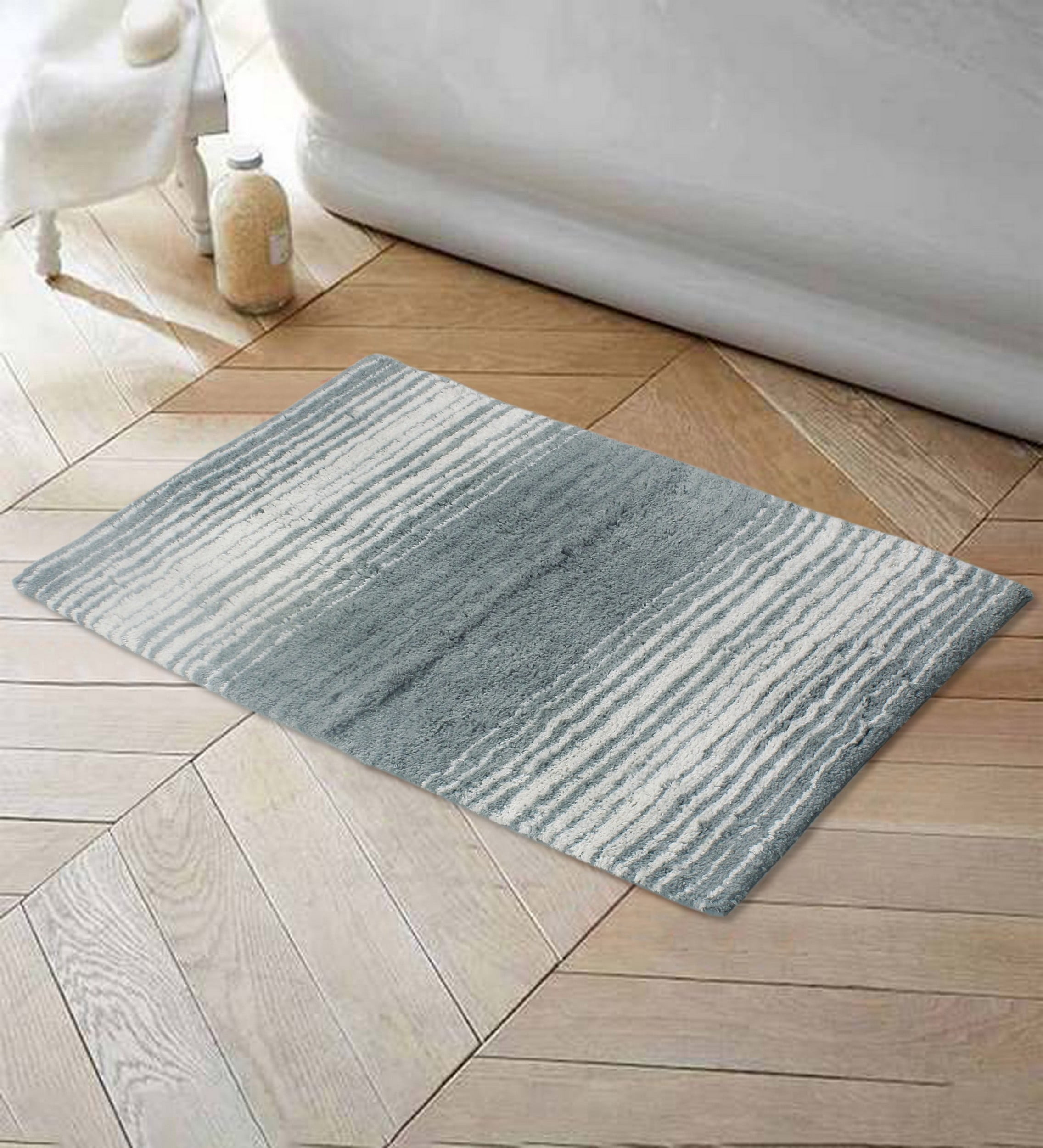 Home Weavers 100% Cotton Gradation Collection Bathroom Rugs | Bathroom ...