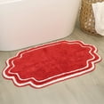 thumbnail image 1 of 100% Cotton Softness & Absorbency: Made from premium cotton, this bath rug offers plush softness and excellent moisture absorption, keeping your bathroom floor dry and cozy., 1 of 9