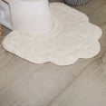thumbnail image 1 of Home Weavers Allure Collection 100% Cotton Contour Rug 20"x20", Soft & Absorbent U-Shaped Toilet Rug, Non-Slip Backing, Quick Dry, Machine Washable Bathroom Floor Mat for Toilet Base, Ivory, 1 of 9
