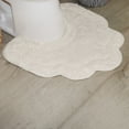 thumbnail image 1 of Home Weavers Allure Collection 100% Cotton Contour Rug 20"x20", Soft & Absorbent U-Shaped Toilet Rug, Non-Slip Backing, Quick Dry, Machine Washable Bathroom Floor Mat for Toilet Base, Ivory, 1 of 9