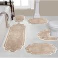 thumbnail image 1 of Home Weavers Allure Collection Bath Rug Set, 100% Cotton Non-Slip, 5 Piece Home Bath Set, Rug, 1 of 5