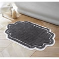 thumbnail image 1 of Home Weavers Allure Collection Bathroom Rug 100% Cotton Tufted Bathroom Rug, Soft & Absorbent Bath Rugs, Non-Slip Bath Rug, Machine Wash Dry Bath Mats - 24"x40" Bath Rug, Dark Gray, 1 of 8