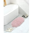 thumbnail image 1 of Home Weavers Allure Collection Bathroom Rug 100% Cotton Tufted Bathroom Rug, Soft and Absorbent Bath Rugs, Non-Slip Bath Rug, Machine Wash Dry Bath Mats for Bathroom Floor- 17"x24" Bath Rug, Pink, 1 of 9