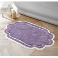 thumbnail image 1 of Home Weavers Allure Collection Bathroom Rug 100% Cotton Tufted Bathroom Rug, Soft & Absorbent Bath Rugs, Non-Slip Bath Rug, Machine Wash Dry Bath Mats - 24"x40" Bath Rug, Purple, 1 of 9