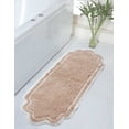 thumbnail image 1 of Home Weavers Allure Collection Bathroom Rug 100% Cotton Tufted Bathroom Rug, Soft and Absorbent Bath Rugs, Non-Slip Bath Rug, Machine Wash Dry Bath Mats for Bathroom Floor- 21"x54" Runner, Linen, 1 of 9