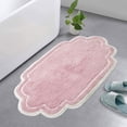 thumbnail image 1 of Home Weavers Radiant Bathroom Rug Toilet Rugs U Shaped Contour,Extra Thick Toilet Rug, Non-Slip Contour Mat for Bathroom, 100% Cotton Soft, Absorbent Water, Machine Washable, 20"x20" Contour, Blue, 1 of 9