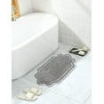 thumbnail image 1 of Home Weavers Allure Collection Bathroom Rug 100% Cotton Tufted Bathroom Rug, Soft and Absorbent Bath Rugs, Non-Slip Bath Rug, Machine Wash Dry Bath Mats for Bathroom Floor- 17"x24" Bath Rug, Gray, 1 of 9