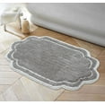 thumbnail image 1 of Home Weavers Allure Collection Bathroom Rug 100% Cotton Tufted Bathroom Rug, Soft & Absorbent Bath Rugs, Non-Slip Bath Rug, Machine Wash Dry Bath Mats - 24"x40" Bath Rug, Gray, 1 of 9