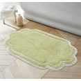 thumbnail image 1 of Home Weavers Allure 100% Cotton Tufted Bath Rug, Soft, Absorbent, Non-Slip, Machine Washable Mat, 24"x40" Rug for Bathroom Floor, Shower & Vanity â€“ Quick Dry Rug, Green, 1 of 9