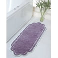 thumbnail image 1 of Home Weavers Allure Collection Bathroom Rug 100% Cotton Tufted Bathroom Rug, Soft and Absorbent Bath Rugs, Non-Slip Bath Rug, Machine Wash Dry Bath Mats for Bathroom Floor- 21"x54" Runner, Purple, 1 of 9
