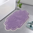 thumbnail image 1 of Home Weavers Hampton Crochet Bath Mat 100% Cotton Bathroom Rugs Set, Washable Rug, Extra Soft and Absorbent bath Rug, Kitchen Mat, Bath Mat Set, Bath Floor Mat Reversible, 20"x20" Contour, Ivory, 1 of 9