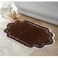 thumbnail image 1 of Home Weavers Allure Collection Bathroom Rug 100% Cotton Tufted Bathroom Rug, Soft & Absorbent Bath Rugs, Non-Slip Bath Rug, Machine Wash Dry Bath Mats - 24"x40" Bath Rug, Brown, 1 of 9