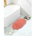 thumbnail image 1 of Home Weavers Allure Collection Bathroom Rug 100% Cotton Tufted Bathroom Rug, Soft and Absorbent Bath Rugs, Non-Slip Bath Rug, Machine Wash Dry Bath Mats for Bathroom Floor- 17"x24" Bath Rug, Coral, 1 of 9