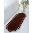 thumbnail image 1 of Home Weavers Allure Collection Bathroom Rug 100% Cotton Tufted Bathroom Rug, Soft and Absorbent Bath Rugs, Non-Slip Bath Rug, Machine Wash Dry Bath Mats for Bathroom Floor- 21"x54" Runner, Brown, 1 of 9