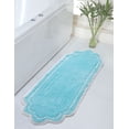 thumbnail image 1 of Home Weavers Allure Collection Bathroom Rug 100% Cotton Tufted Bathroom Rug, Soft & Absorbent Bath Rugs, Non-Slip Bath Rug, Machine Wash Dry Bath Mats for Bathroom Floor- 21"x54" Runner, Turquoise, 1 of 9