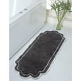 thumbnail image 1 of Home Weavers Allure Collection Bathroom Rug 100% Cotton Tufted Bathroom Rug, Soft & Absorbent Bath Rugs, Non-Slip Bath Rug, Machine Wash Dry Bath Mats for Bathroom Floor- 21"x54" Runner, Dark Gray, 1 of 8