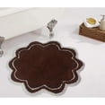 thumbnail image 1 of Home Weavers Allure Collection Bathroom Rug 100% Cotton Tufted Round Shape Bathroom Rug, Soft & Absorbent Bath Rugs, Non-Slip Bath Rug, Machine Wash Dry Bath Mats - 30" Round, Brown, 1 of 8